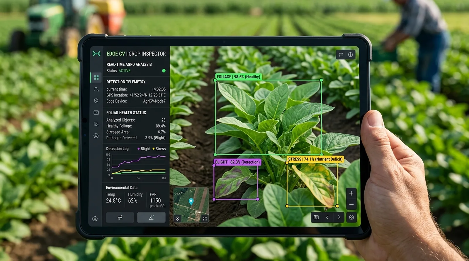 Real-Time Edge Foliar Vision (Camera Module)