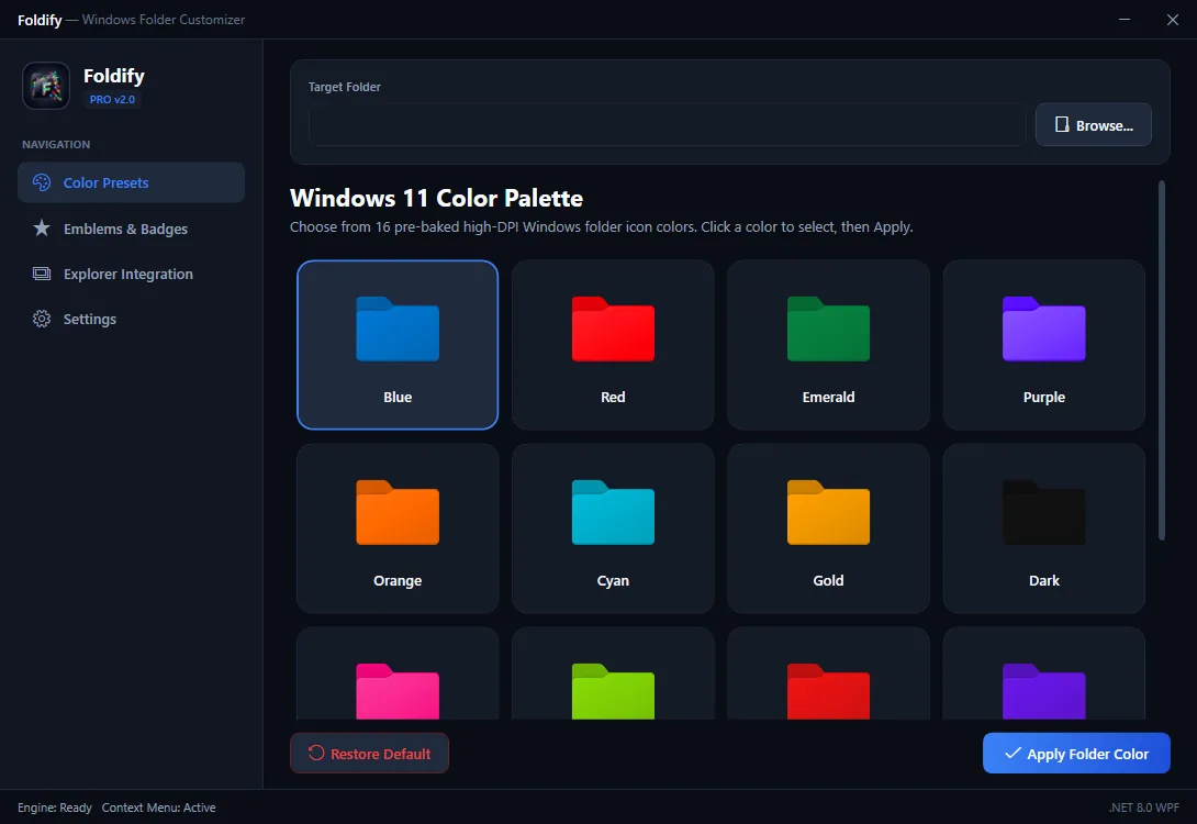 Foldify - Windows Folder Customizer