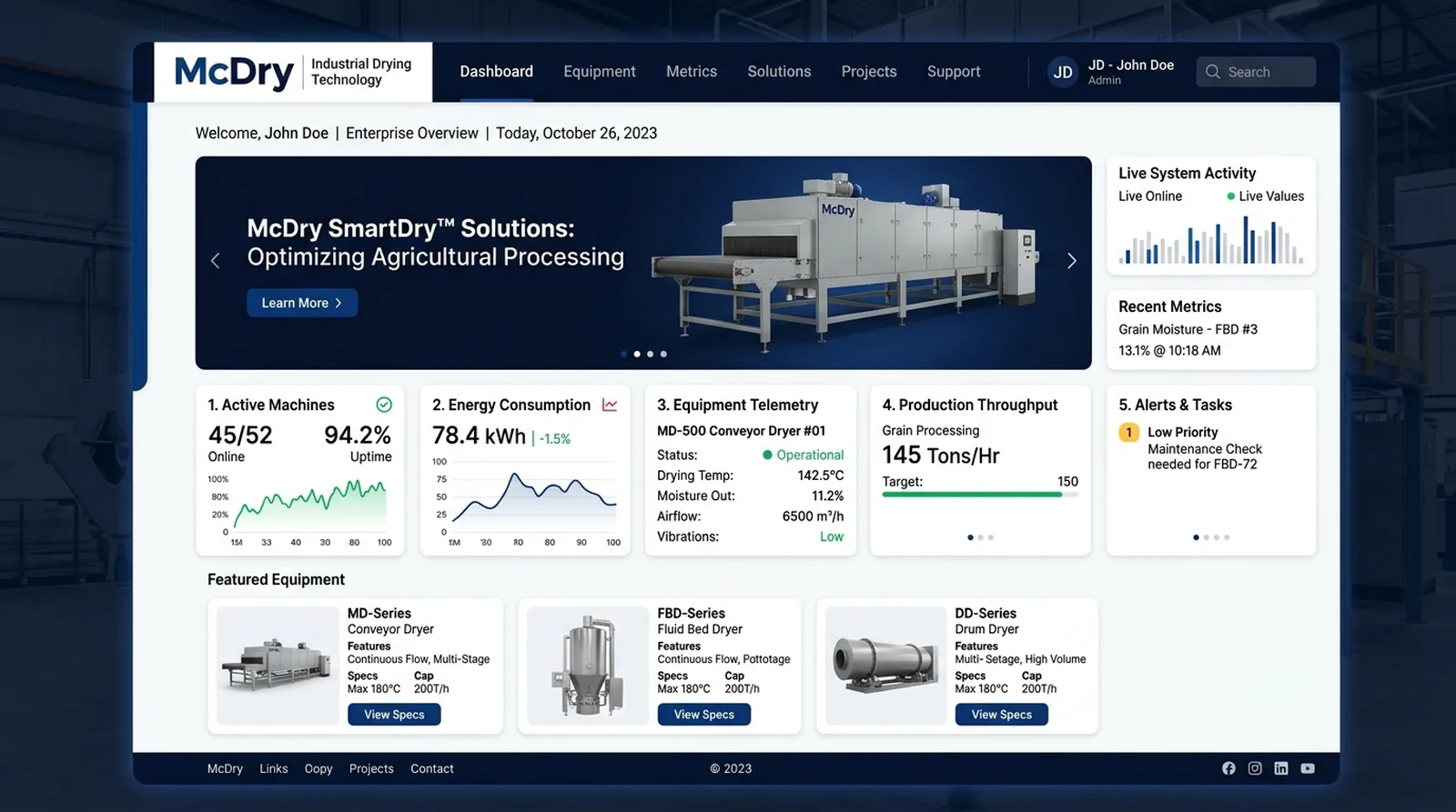 McDry Commercial Digital Portal